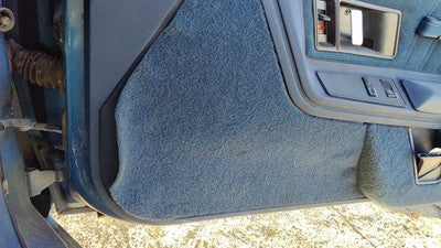 89 Olds Cutlass Cierra Passenger Right Front Door Trim Panel With Switches Blue