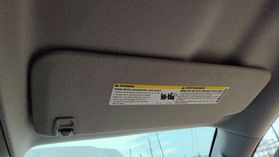 2014-2019 Silverado 1500 Passenger Right Sun Visor Oem H2r Gray 23460565