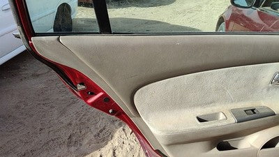 05-06 Nissan Altima Driver Left Rear Door Trim Panel With Switches Back Blond C
