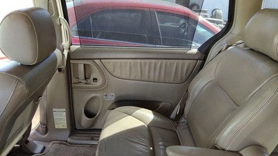 04-05 Sienna Passenger Right Rear Door Trim Panel With Switches Back Fawn 41