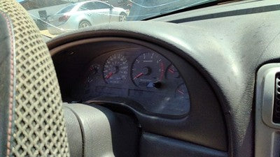 01-04 Mustang Trim Bezel Around Speedometer Oem Dash Surround Panel Black 9W