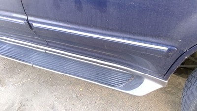 1995-2001 Ford Explorer Driver Left Rear Moulding From Door Back Trim Strip Blue