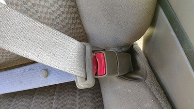 99-05 Grand Am Passenger Right Front Seat Belt Buckle Receiver 52D Dark Taupe