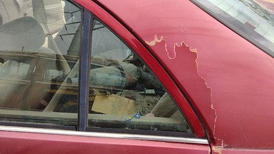 97-02 Ford Escort Driver Left Rear Vent Window Back Door Glass With Frame Oem
