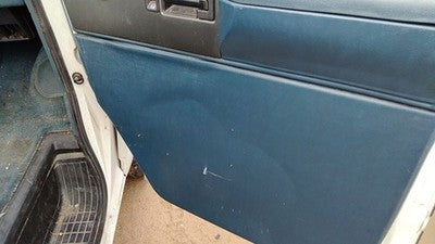 1992-1995 Gmc Safari Passenger Right Front Door Trim Panel Manual Windows Blue