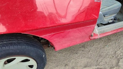 1995 Ford Aspire Passenger Right Rear Moulding On Quarter Panel Oem Red