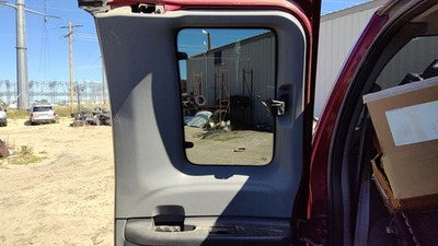 02-04 F250 Super Duty Passenger Right Rear Door Trim Panel Wh Switches Back Gray