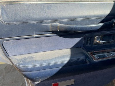 94 Lincoln Town Car Driver Left Rear Door Trim Panel With Switches Back Blue Dp