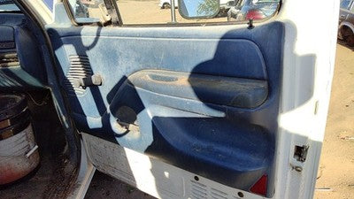 1996 Ford F350 Passenger Right Front Inside Door Trim Panel Manual Window Blue