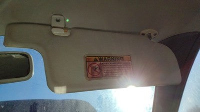 1997 Ford Aspire Passenger Right Sun Visor Oem Gray