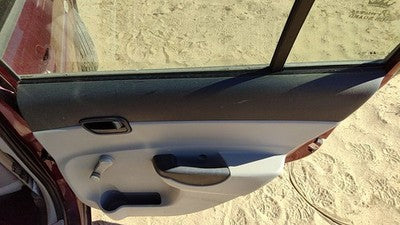 06-07 Accent Passenger Right Rear Door Trim Panel Manual Window Back Gray 4 Door