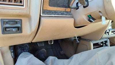1984 Ford Tempo Lower Dash Under Column Knee Bolster Trim Panel Oem Tan