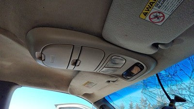 2000-2001 Dodge Dakota Center Overhead Console Dome Light Map Lamp Cubby Gray