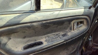 97 Suzuki Sidekick Driver Left Rear Door Trim Panel With Switches Back Gray Gri