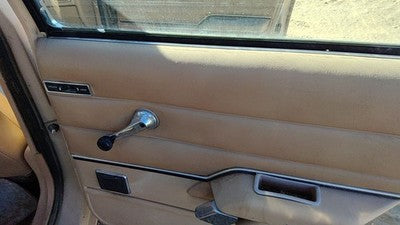 1984 Ford Tempo Passenger Right Rear Door Trim Panel Manual Windows Back Tan
