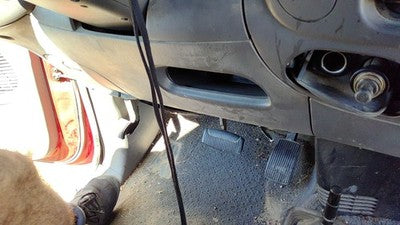 1997-2004 Ford F150 Lower Dash Under Column Knee Bolster Trim Panel Oem Gray