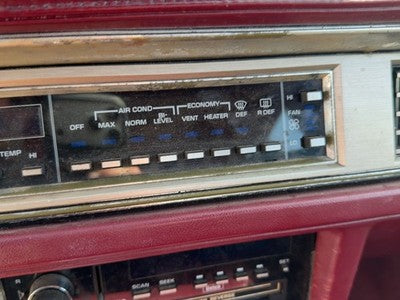 1986-1988 Olds 88 Temperature Control Module In Dash Heater Ac Head Unit Oem