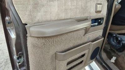 1992-1994 Chevy Suburban Driver Left Rear Door Trim Panel With Switches Back Tan