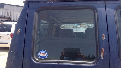 75-91 E150 Van Econoline Driver Left Back Window Barn Door Stationary Rear Glass
