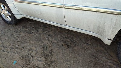 2002-2009 Gmc Envoy Driver Left Lower Rocker Panel Moulding Side Skirt White 50U