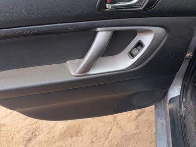 08-09 Legacy Outback Driver Left Rear Door Trim Panel With Switches Back Black