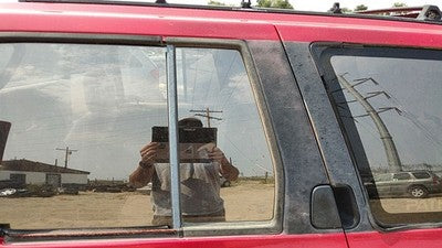 90-95 Nissan Pathfinder Driver Left Rear Vent Window Back Door Glass With Frame