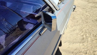 80-91 Grand Marquis Passenger Right Chrome Side Mirror With Control Cable Gray