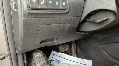 16-18 Hyundai Tucson Lower Dash Under Column Knee Bolster Trim Panel Black Try