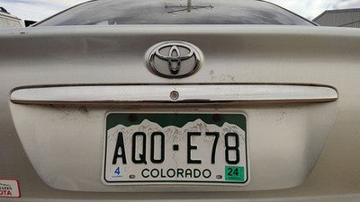 2005 Camry License Plate Trim Surround Panel Tail Trunk 1C8 Lunar Mist Metallic