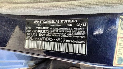 08-14 Mercedes C300 Passenger Right Rear Power Window Regulator With Motor Back