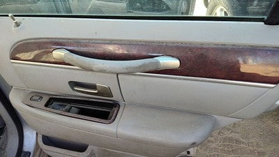 03 Lincoln Town Car Passenger Right Rear Door Trim Panel With Switches Back Gray