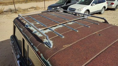 84 Jeep Grand Wagoneer Complete Luggage Rack Assembly Roof Rails With Cross Bars