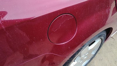 08-12 Chevy Malibu Fuel Tank Door With Hinge Gas Lid Oem Filler Red 80U 15824769