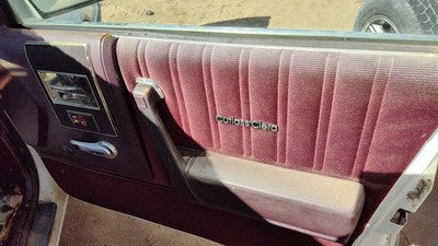 1987 Olds Ciera Passenger Right Front Door Trim Panel With Switches Red