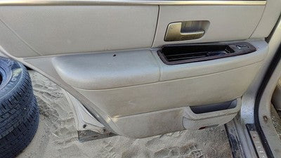 2003 Lincoln Town Car Driver Left Rear Door Trim Panel With Switches Back Gray