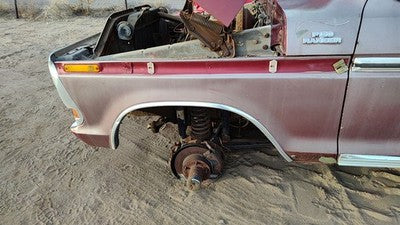 1975-1979 Ford F150 Driver Left Front Fender Oem Maroon D9tz16005a