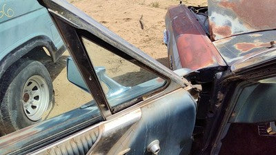 64-66 Thunderbird Coupe Driver Left Front Vent Window Small Door Glass Wih Frame