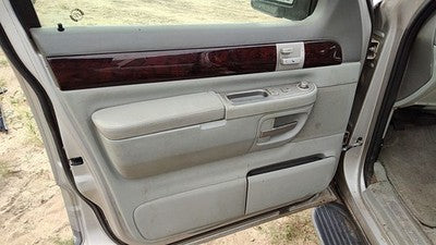 03 Lincoln Aviator Driver Left Front Door Trim Panel With Master Switch Gray Bl