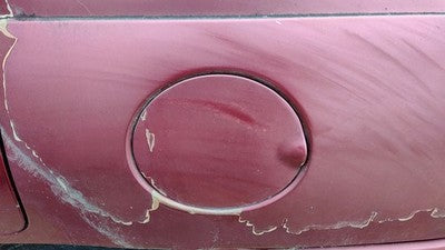 1997-2002 Ford Escort Fuel Tank Door With Hinge Gas Lid Oem Filler Red