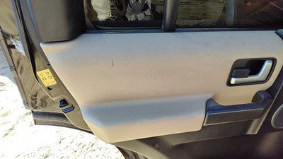 05-09 Rover Lr3 Driver Left Rear Inside Door Trim Panel With Switches Back Tan