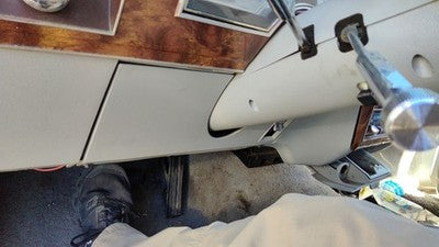 82-87 Grand Marquis Lower Dash Under Column Knee Bolster Trim Panel Oem Gray