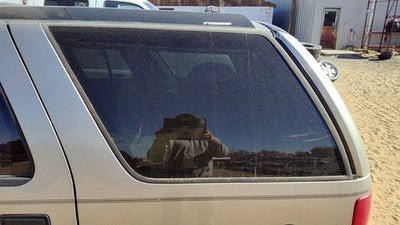 1997-2001 Olds Bravada Driver Left Rear Quarter Glass Back Side Window Oem