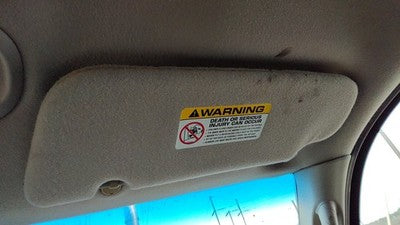 2002-2003 Jeep Liberty Passenger Right Sun Visor Oem Gray M5dv 0Xq021l2ab