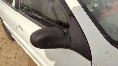 2000-2002 Kia Rio Passenger Right Manual Side Mirror Door Mounted Oem White