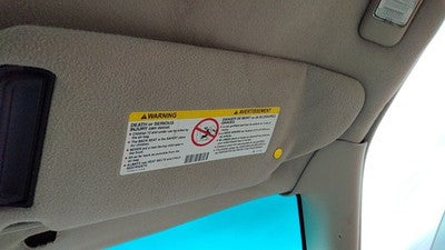 2000-2002 Cadillac Eldorado Passenger Right Sun Visor Oem Shale 155 12480607