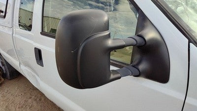 00-07 F250 Super Duty Passenger Right Manual Side Mirror Door Mounted Oem White