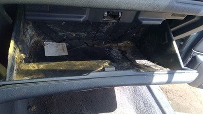 1991 Mitsubishi Galant Vr-4 Glove Box Assembly Complete Door With Latch Black