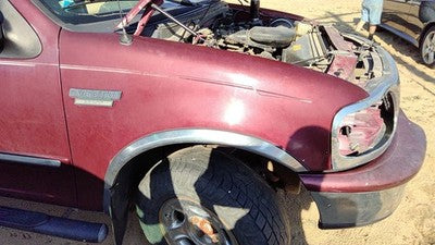 1997-2002 Ford Expedition Passenger Right Front Fender Oem Maroon Jl F85z16005ca