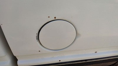 95-99 Chevy Silverado 1500 Fuel Tank Door With Hinge Gas Lid Oem Filler White