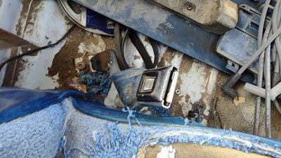 1996 Ford F350 Passenger Right Front Seat Belt Buckle Receiver Oem Blue